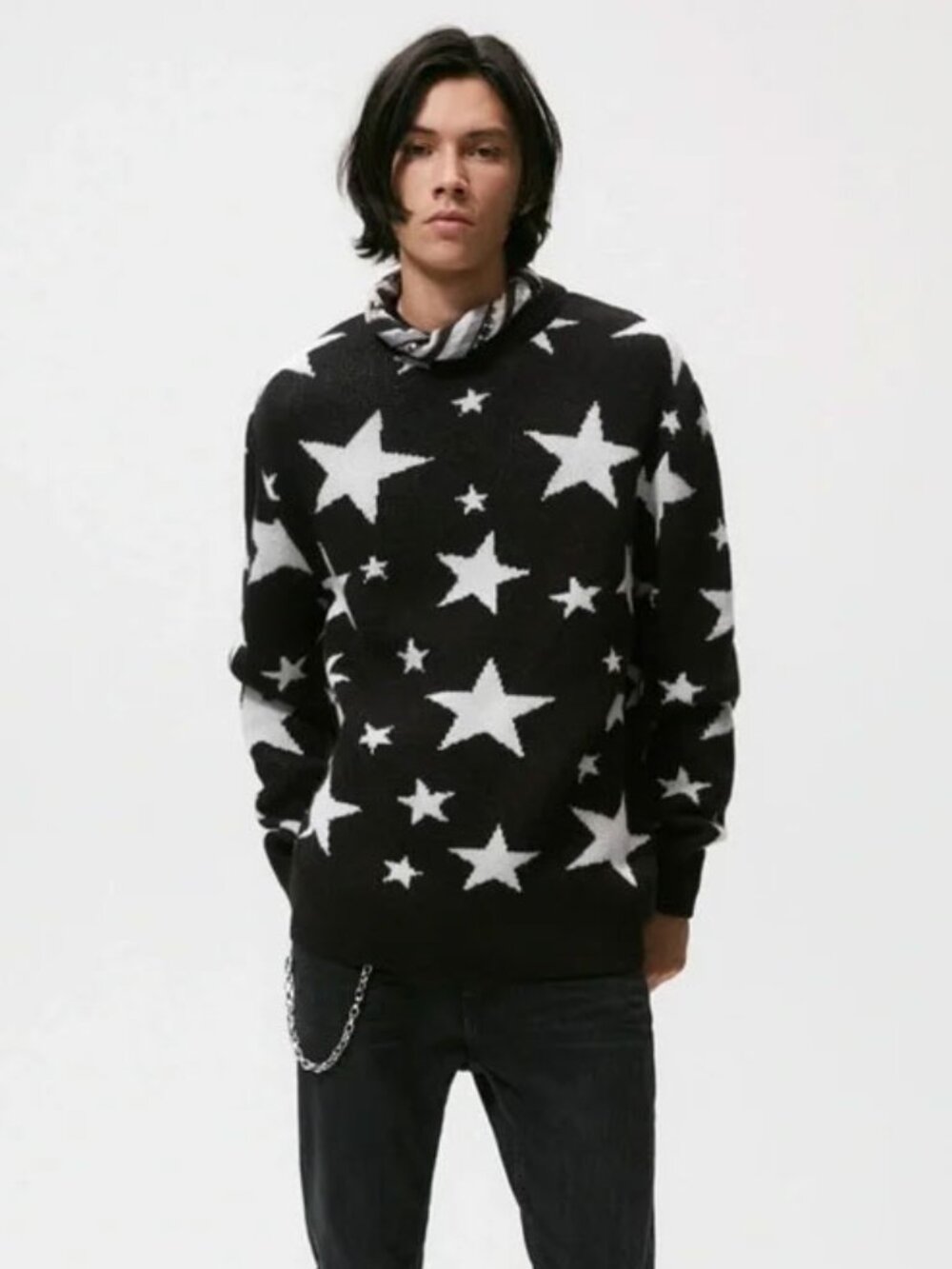 Zara Star Jacquard Sweater